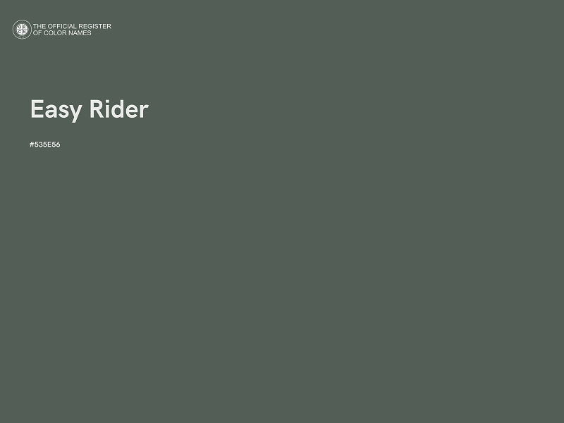 #535E56 - Easy Rider color image