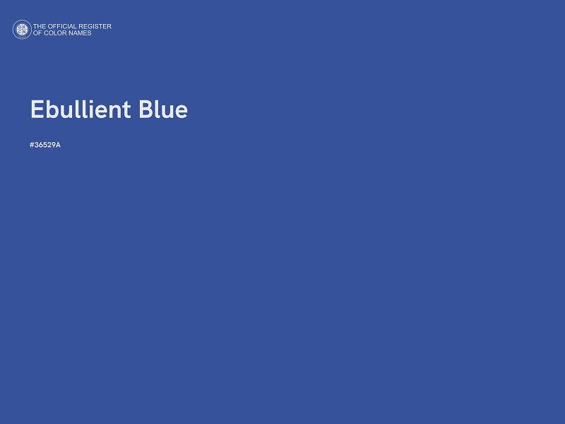 #36529A - Ebullient Blue color image