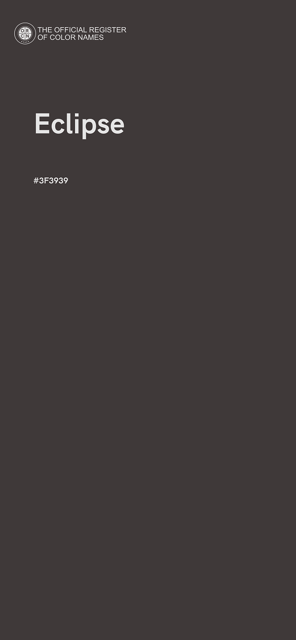 #3F3939 - Eclipse color image
