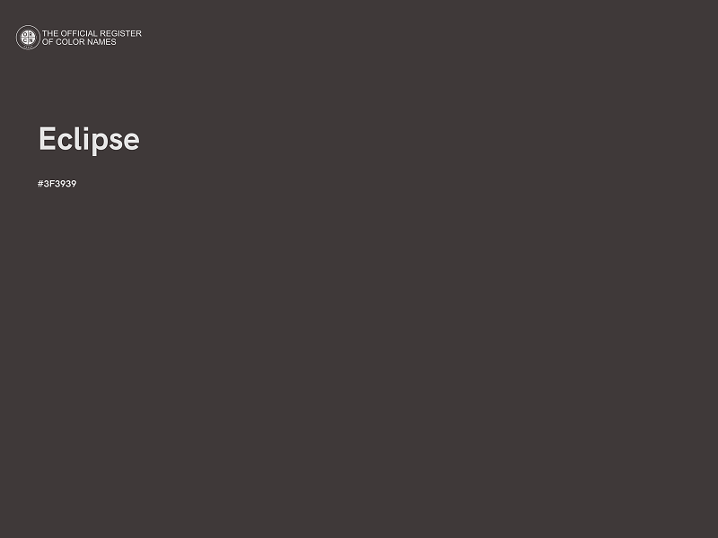 #3F3939 - Eclipse color image