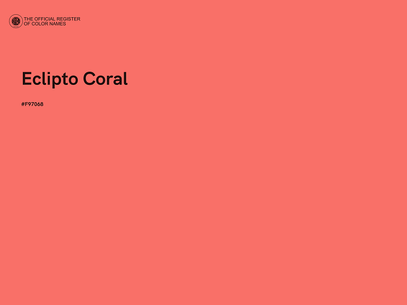 #F97068 - Eclipto Coral color image