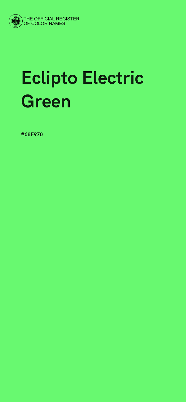 #68F970 - Eclipto Electric Green color image