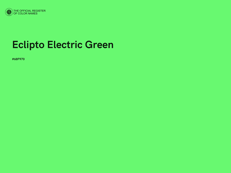 #68F970 - Eclipto Electric Green color image