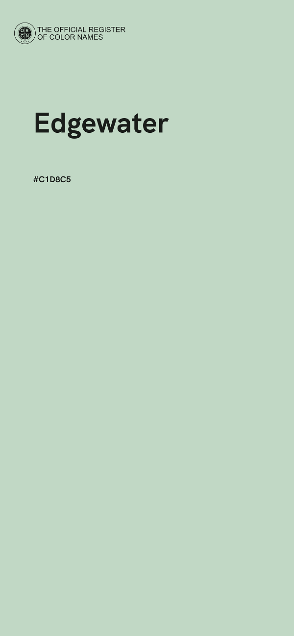 #C1D8C5 - Edgewater color image
