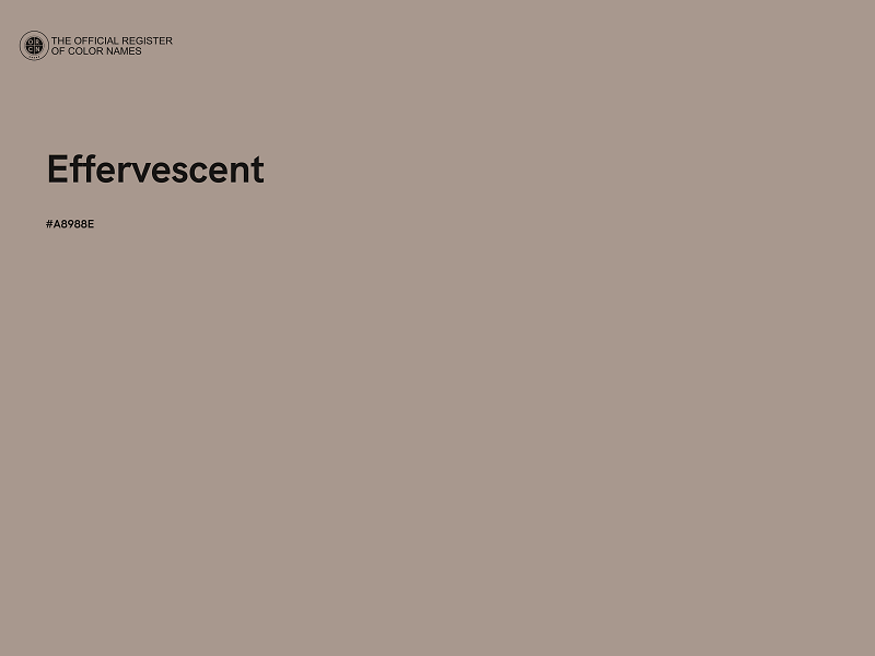 #A8988E - Effervescent color image