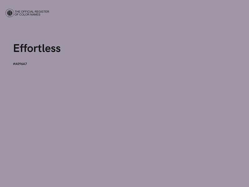 #A096A7 - Effortless color image