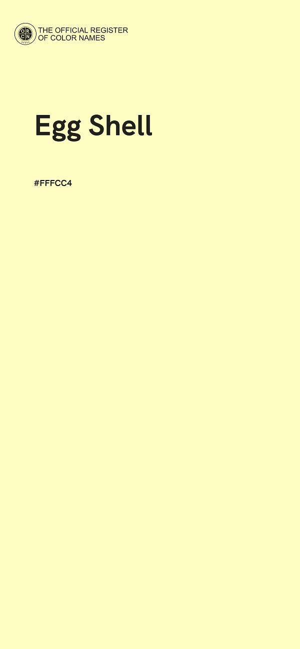 #FFFCC4 - Egg Shell color image