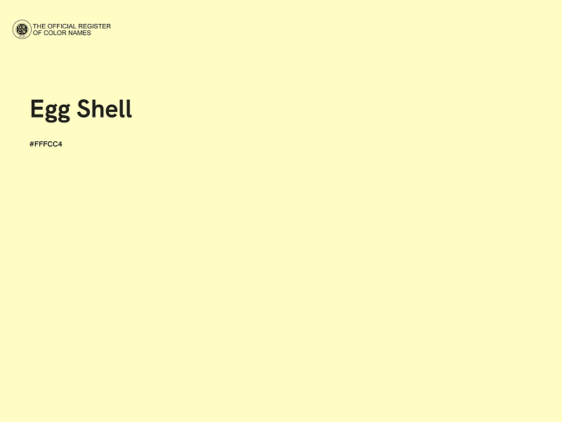 #FFFCC4 - Egg Shell color image