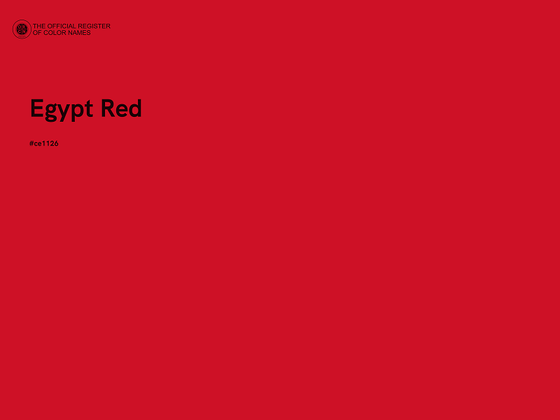 #CE1126 - Egypt Red color image