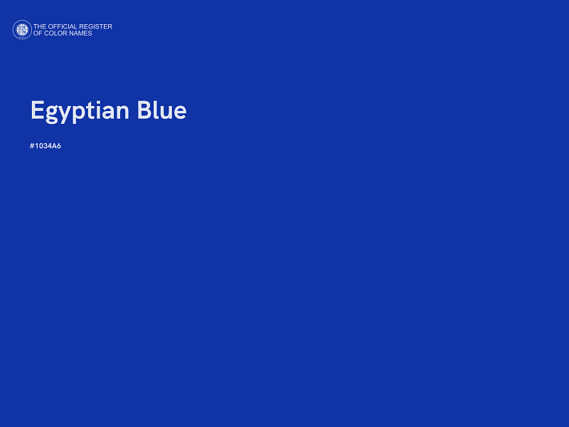#1034A6 - Egyptian Blue color image