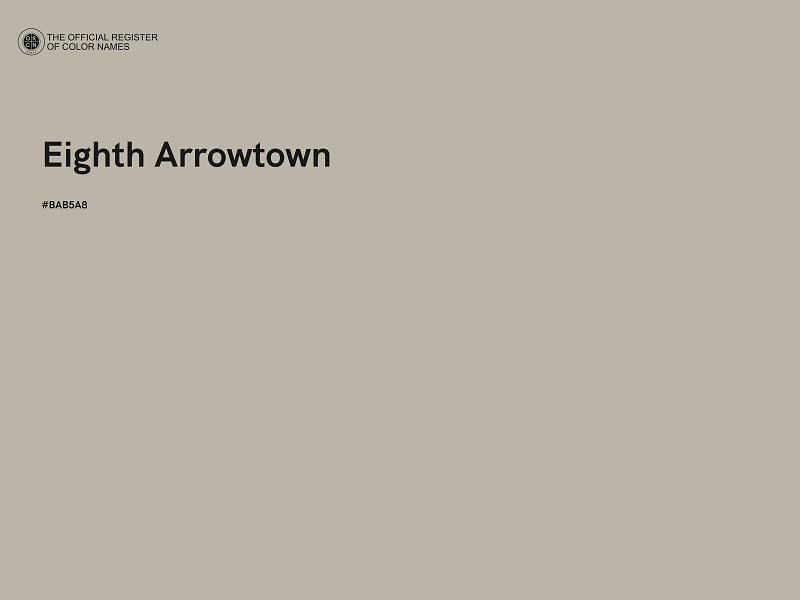 #BAB5A8 - Eighth Arrowtown color image