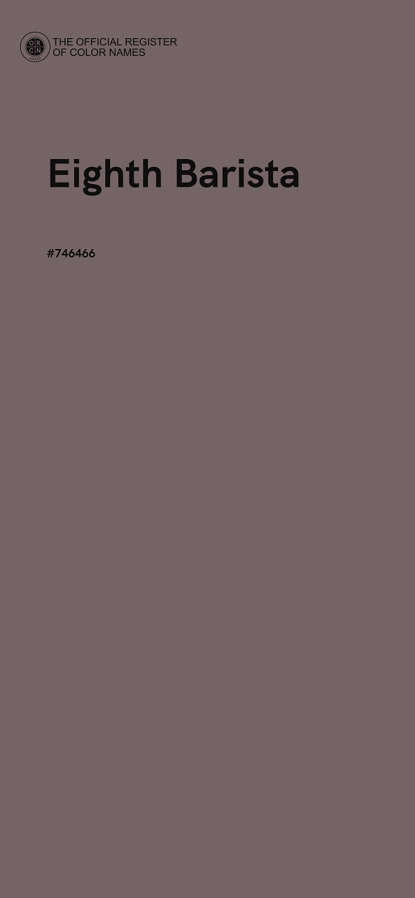 #746466 - Eighth Barista color image