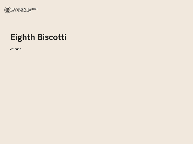 #F1E8DD - Eighth Biscotti color image