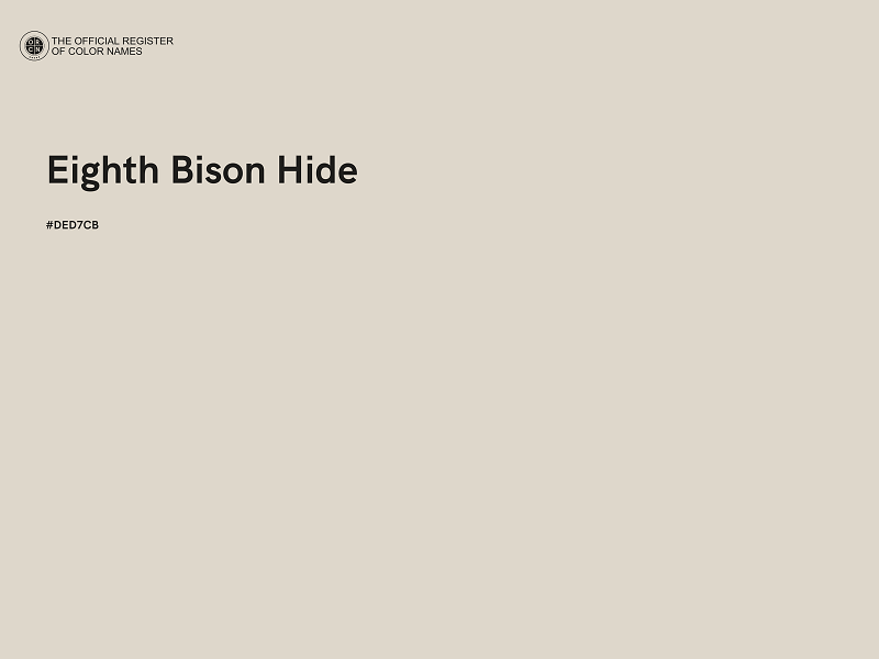 #DED7CB - Eighth Bison Hide color image