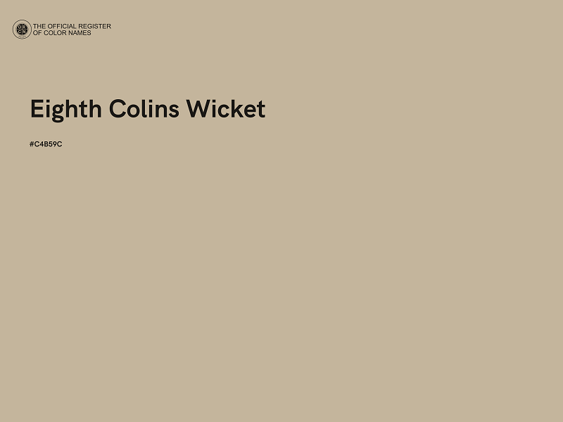 #C4B59C - Eighth Colins Wicket color image