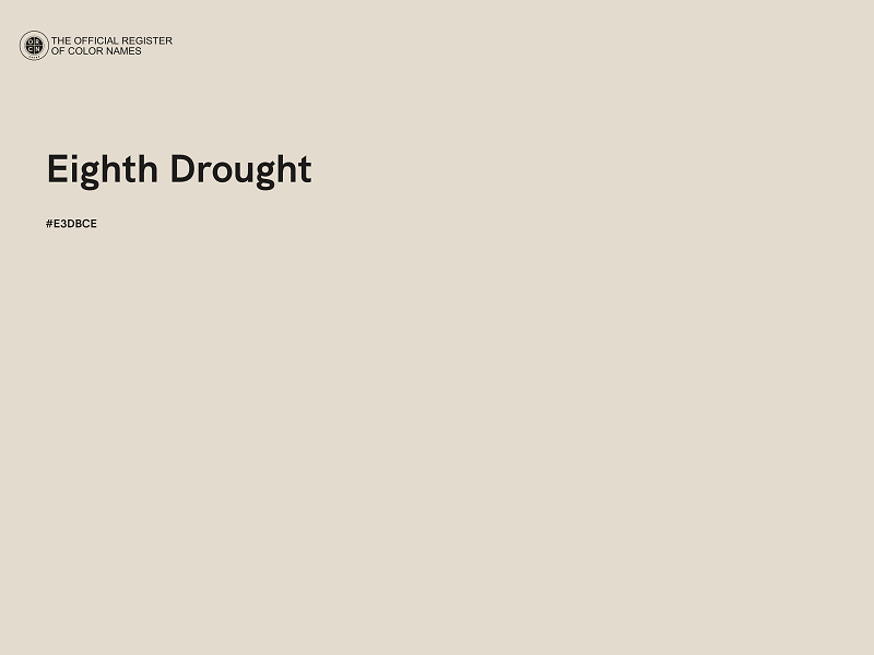 #E3DBCE - Eighth Drought color image