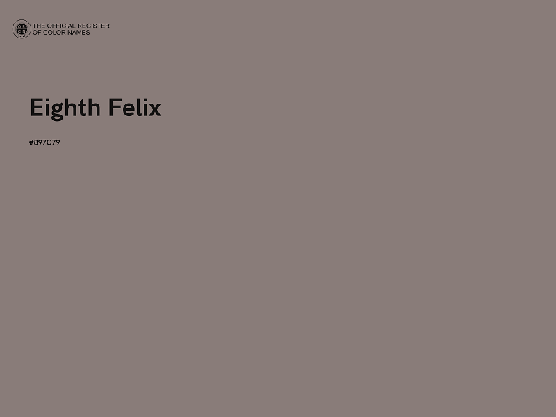 #897C79 - Eighth Felix color image