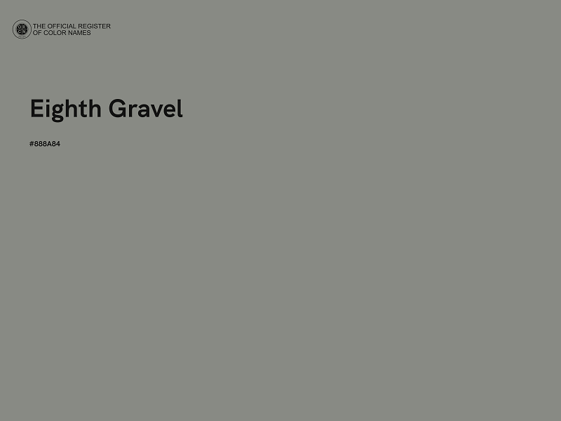 #888A84 - Eighth Gravel color image