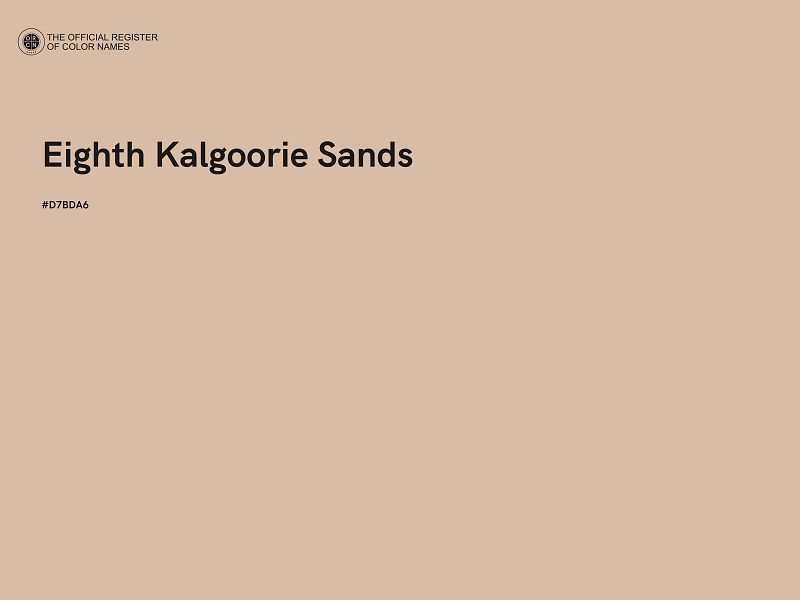 #D7BDA6 - Eighth Kalgoorie Sands color image