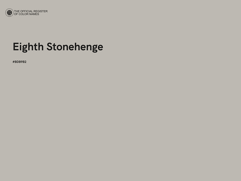 #BDB9B2 - Eighth Stonehenge color image