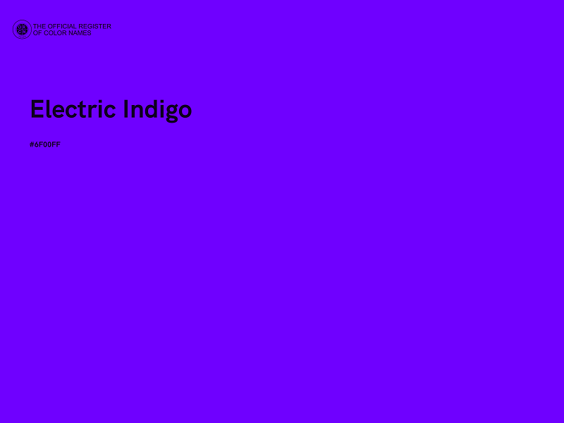 #6F00FF - Electric Indigo color image