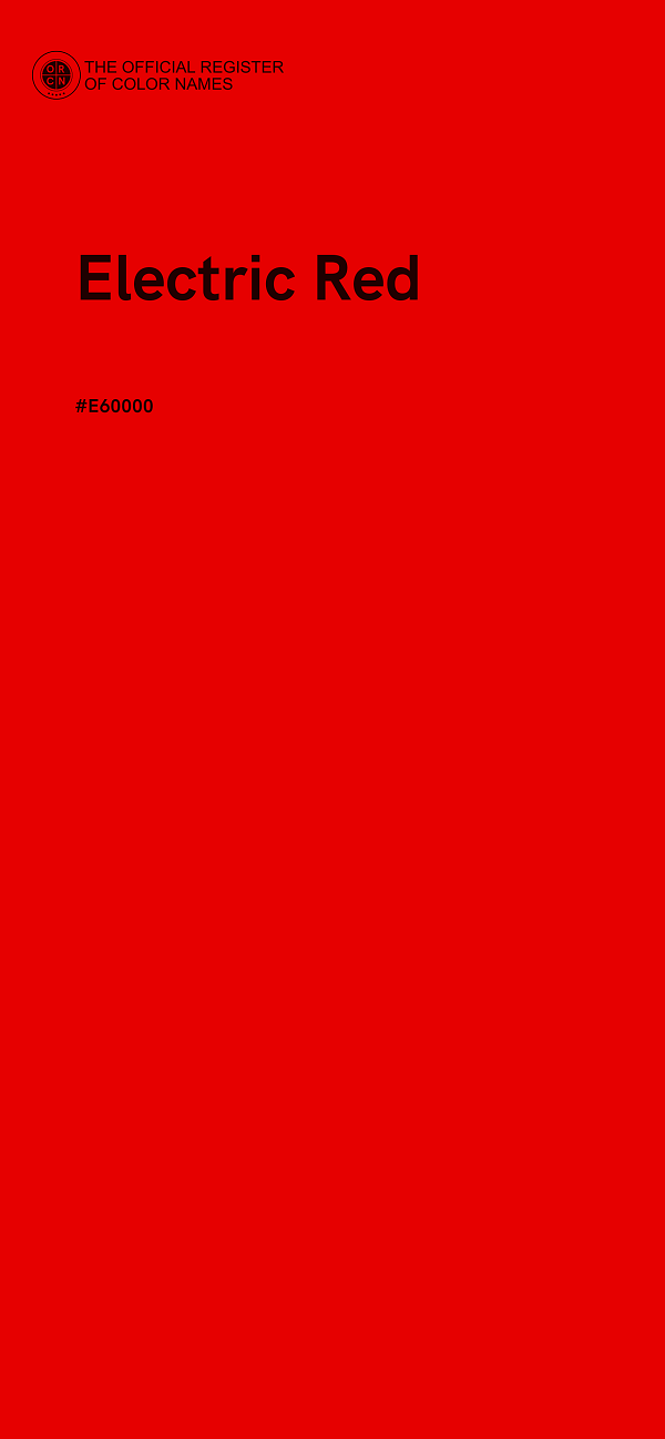 #E60000 - Electric Red color image