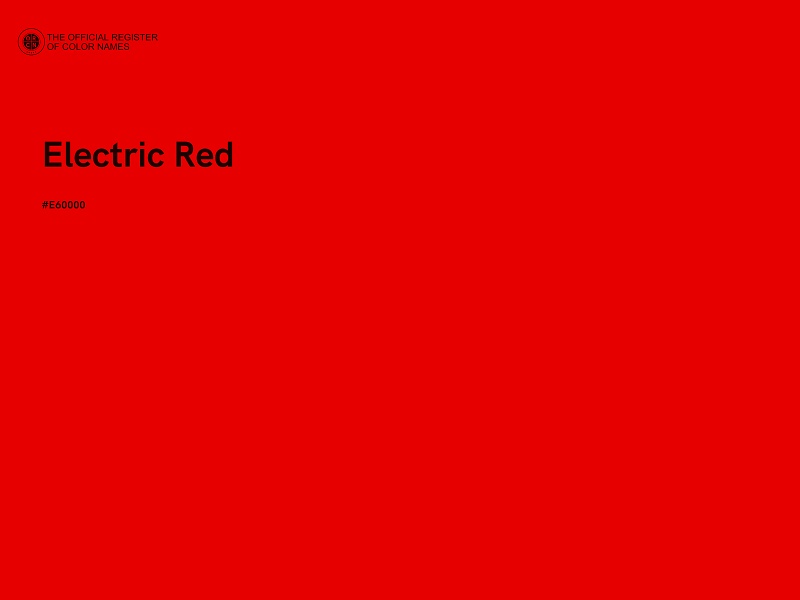 #E60000 - Electric Red color image