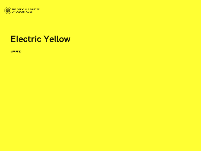 #FFFF33 - Electric Yellow color image
