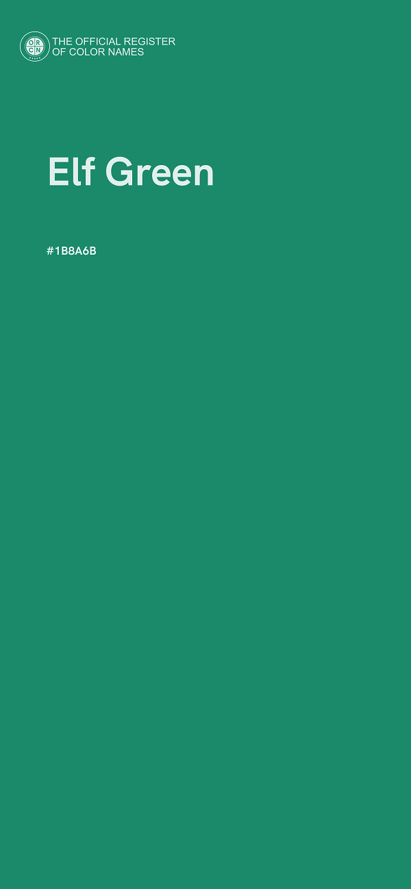 #1B8A6B - Elf Green color image