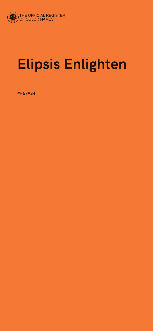 #F57934 - Elipsis Enlighten color image