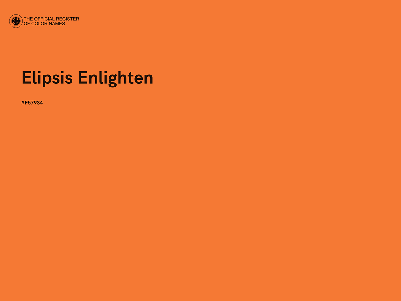#F57934 - Elipsis Enlighten color image
