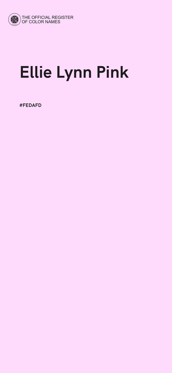 #FEDAFD - Ellie Lynn Pink color image