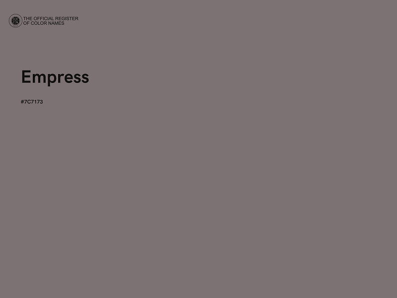 #7C7173 - Empress color image