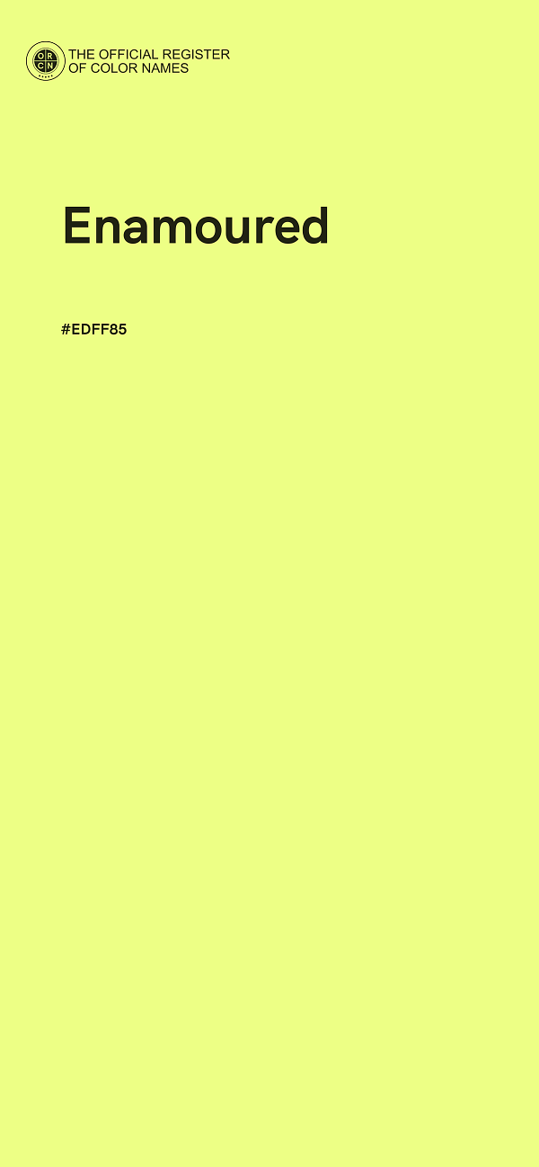 #EDFF85 - Enamoured color image