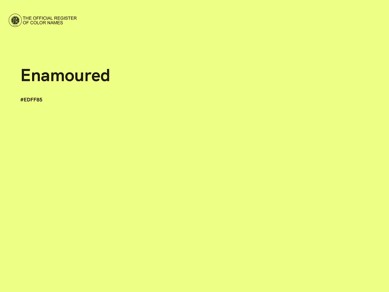 #EDFF85 - Enamoured color image