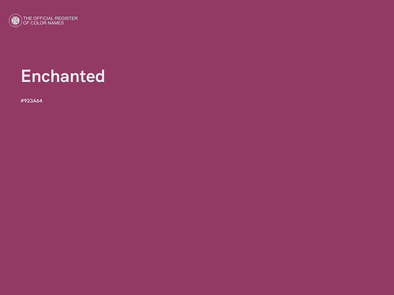 #923A64 - Enchanted color image