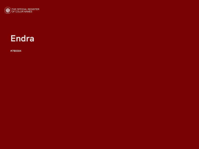 #7B0304 - Endra color image