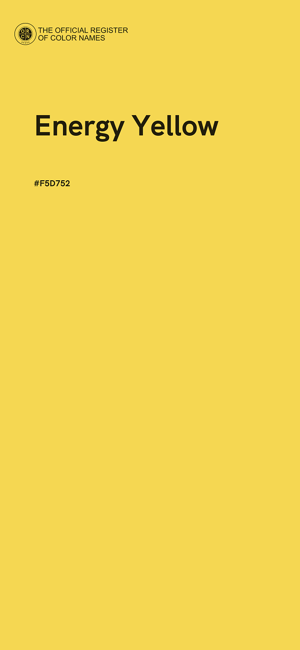 #F5D752 - Energy Yellow color image