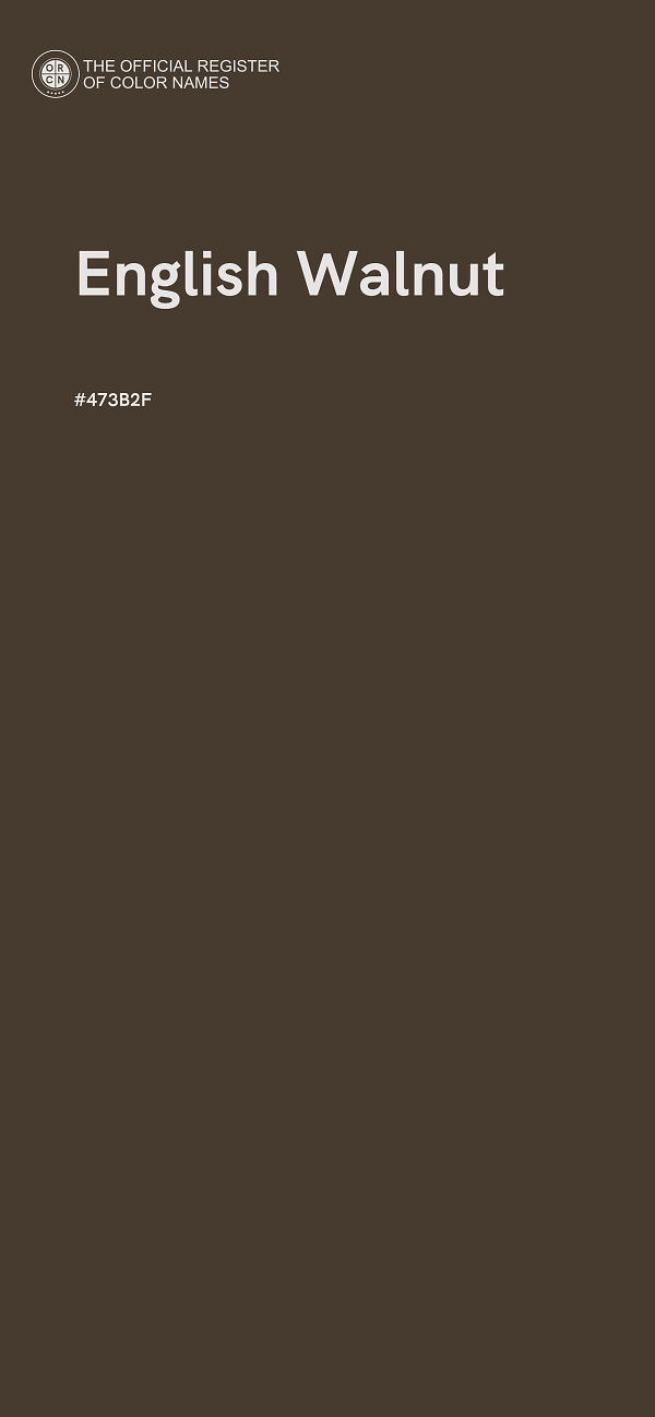 #473B2F - English Walnut color image