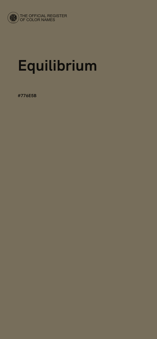 #776E5B - Equilibrium color image