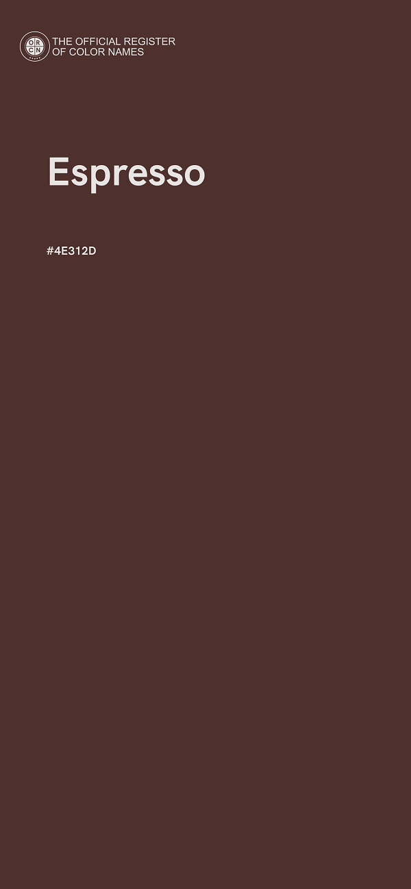 #4E312D - Espresso color image