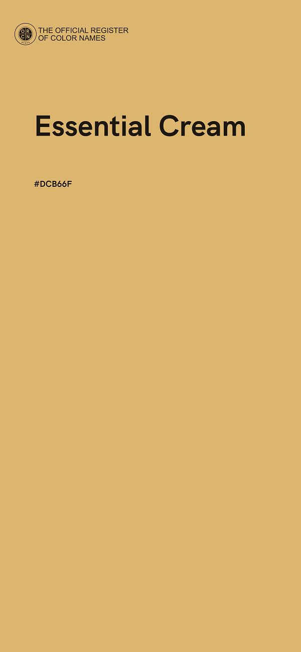 #DCB66F - Essential Cream color image