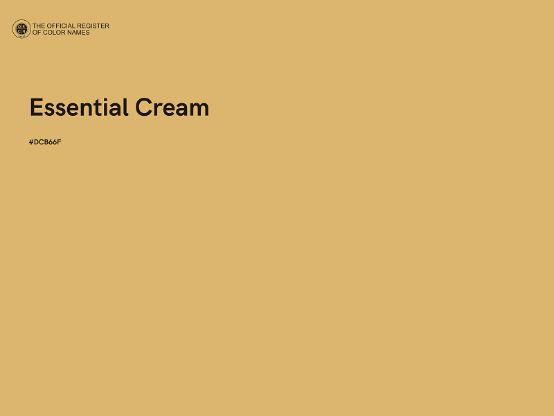 #DCB66F - Essential Cream color image