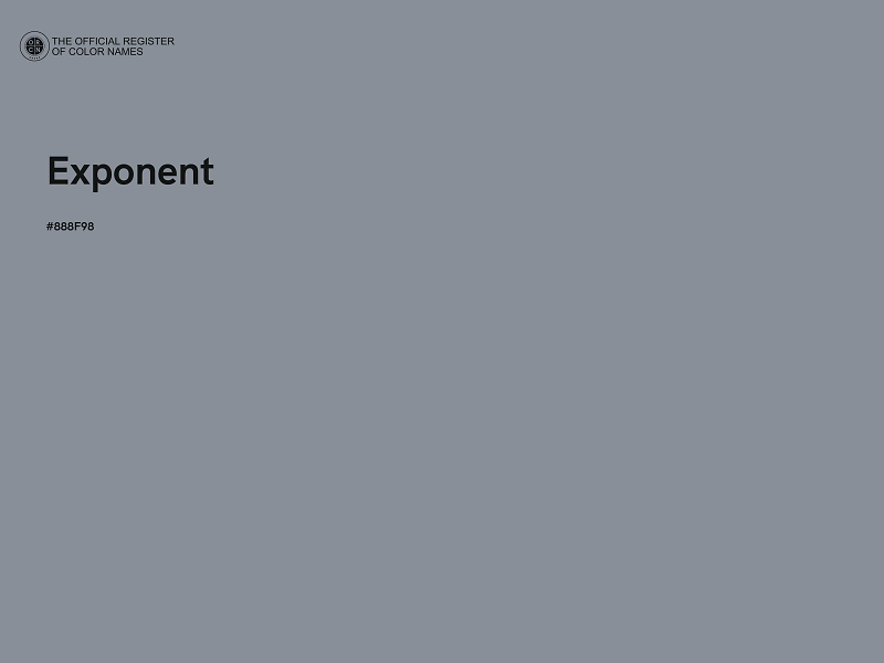 #888F98 - Exponent color image