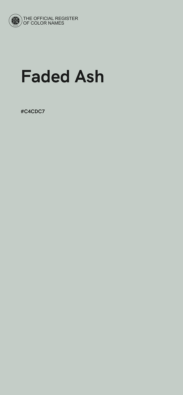 #C4CDC7 - Faded Ash color image