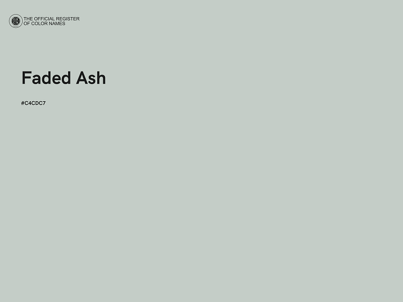 #C4CDC7 - Faded Ash color image