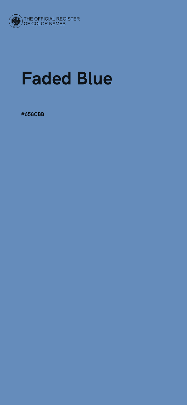 #658CBB - Faded Blue color image