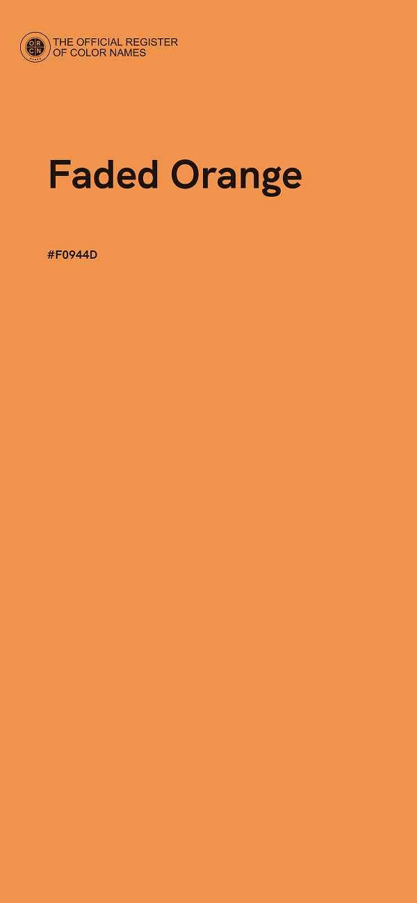 #F0944D - Faded Orange color image