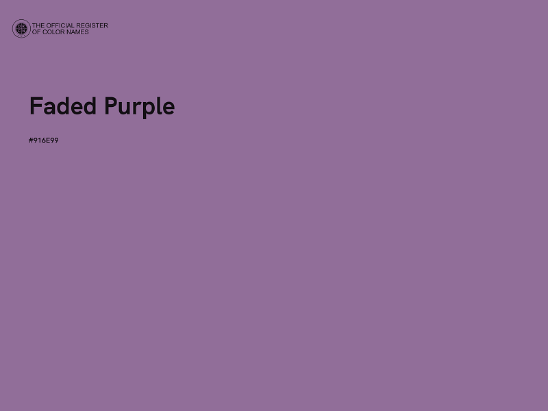 #916E99 - Faded Purple color image