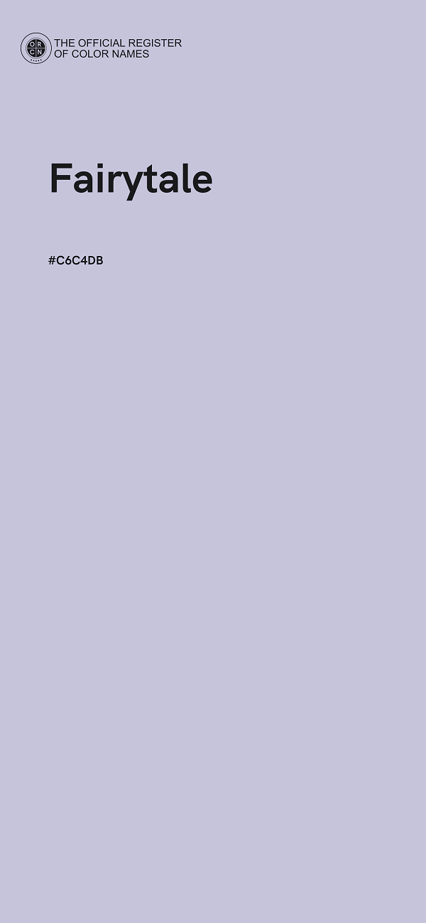 #C6C4DB - Fairytale color image